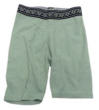 Zelené elastické kraťasy s logy River Island