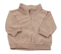 Staroružová fleecová mikina H&M