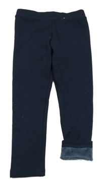 Tmavomodré zateplené legíny Primark