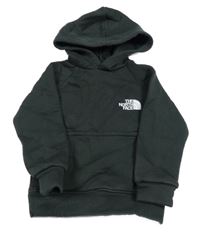 Tmavosivá mikina s logom a a kapucí The North Face