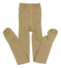 Zlaté třpytivé punčocháče