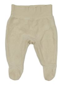 Béžové žebrované sametové polodupky C&A