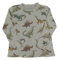 Šedé triko s diny Primark