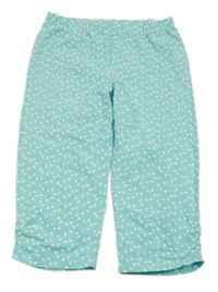 Svetlomodré bodkovaná é crop legíny Yigga