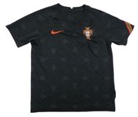 Černo-šedé vzorované sportovní tričko Nike