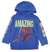 Modrá mikina so Spidermanem a kapucňou George