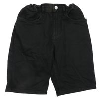 Černé teplákové riflové kraťasy Denim Co.