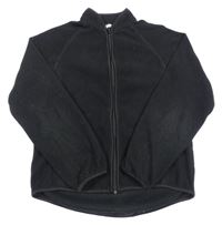 Čierna fleecová prepínaci mikina H&M