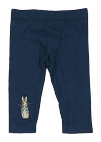 Tmavomodré rebrované legíny s králíkem - Peter Rabbit M&S