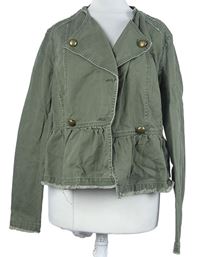 Dámský khaki riflový kabátek River Island 