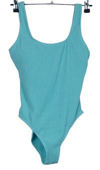 Dámské světlemodré žabičkové jednodílné plavky Primark 