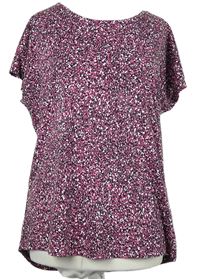 Dámske purpurové vzorované tričko M&S