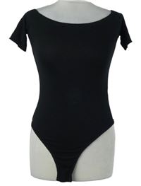 Dámské černé body s lodičkovým výstřihem PrettyLittle Thing