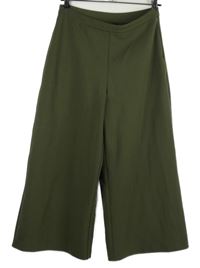 Dámské khaki culottes kalhoty 