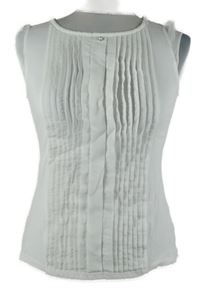 Dámska biela plisovaná blúzka H&M