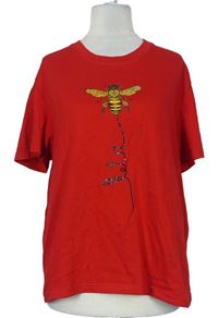 Dámske červené tričko s včielkou