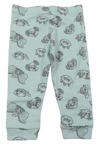 Svetlomodré pyžamové nohavice s obrázkami Disney