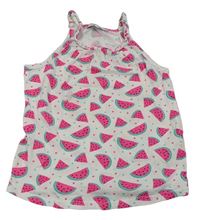 Biely top s melónmi Primark