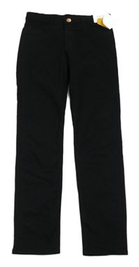 -Nové Čierne plátenné skinny nohavice zn. Next