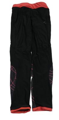 Čierno-ružové športové legíny