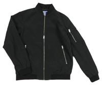 Černý šusťákový jarní bomber Jack & Jones