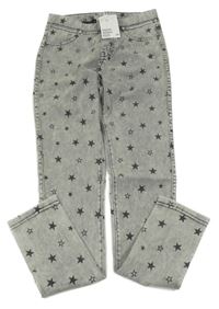 Nové - Světlešedé tregíny s hvězdami H&M