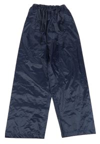 Nové - Tmavomodré šusťákové nepromokavé kalhoty 