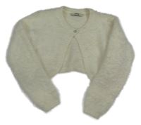 Smetanové svetrové chlupaté bolerko George