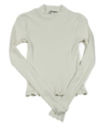 Bílé žebrované triko se stojáčkem C&A