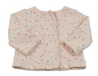 Svetloružová kvetinová prepínaci mikina Obaibi