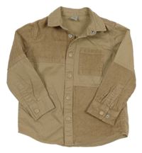 Béžová manšestrovo/plátěná bunda TU