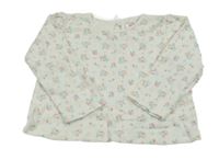 Biele kvetinové tričko E-vie angel