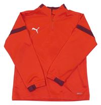 Červené športové funčkní tričko s logom Puma