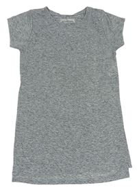 Sivé melírované dlhé tričko