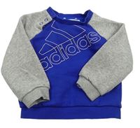 Modro-sivá mikina Adidas