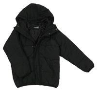 Černá šusťáková zateplená bunda s kapucí McKenzie