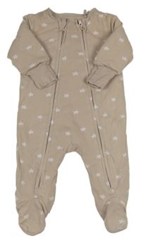 Béžový zateplený overal s hvězdami Next