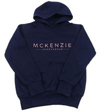 Tmavomodrá mikina s kapucňou McKenzie
