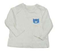 Bílé triko s medvídkem Matalan