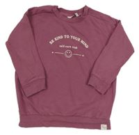 Fialová mikina s nápisom George