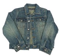 Modrozellená rifľová bunda