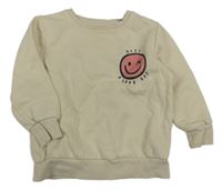 Béžová mikina so smajlíkom George