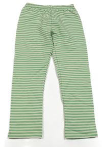 Zeleno-smotanové pruhované tepláky Topolino