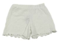 Bílé mačkané kraťasy Primark