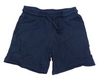 Tmavomodré teplákové kraťasy H&M