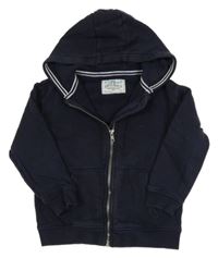 Tmavomodrá prepínaci mikina s kapucňou M&S