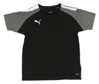Černo-šedé sportovní tričko Puma