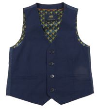 Tmavomodrá spoločenská vesta Next