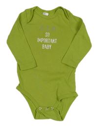 Zelené body s nápisom