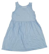 Modro-biele pruhované šaty s mašličkami H&M